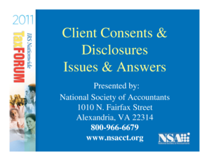 Tax Confidentiality Consent Form