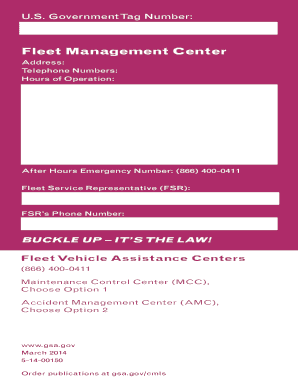 gsa form 1627 pdffiller accident