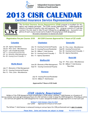 CISR Program Registration Form