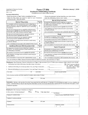 Fillable Online 2015 CT W4 Form Fax Email Print - pdfFiller