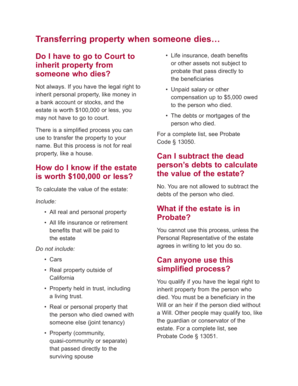California Small Estate Affidavit