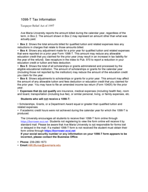 1098-T Tax Form