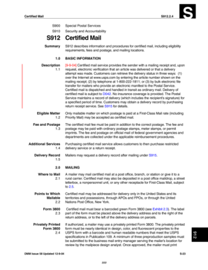 USPS Certified Mail Form 3800