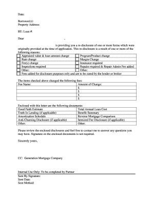 Generation Mortgage Company Re-Disclosure Form 11-04