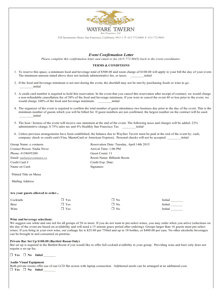 Fillable Online This is the text of a model notice of intent to file a
