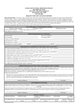 police report fillable michigan pdffiller mi print