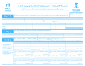 Virginia FAMIS Health Insurance Application