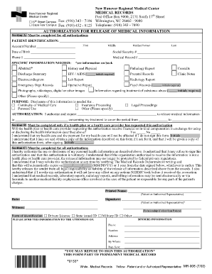 Authorization for Release of Medical Information