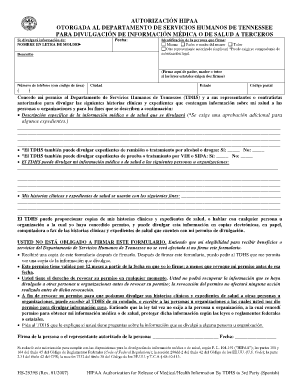 AUTORIZACIÓN HIPAA