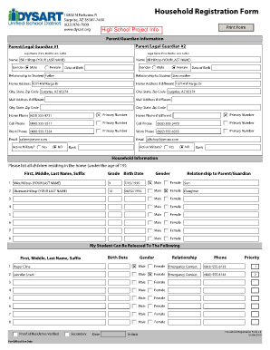 Arizona Student Enrollment Form