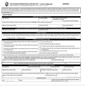 Indiana Absentee Ballot Application