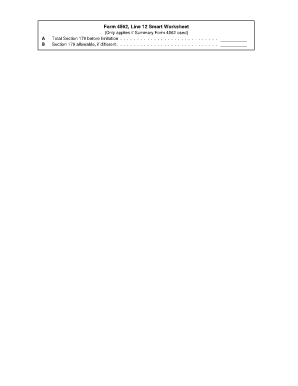 Form 4562 Line 12 Smart Worksheet