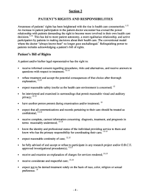 Fillable Online oregon Patient's Rights And Responsibilities Fax Email ...