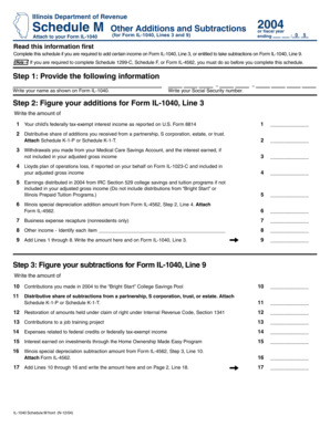 Illinois Schedule M 2004