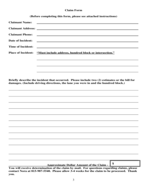 Claim Form