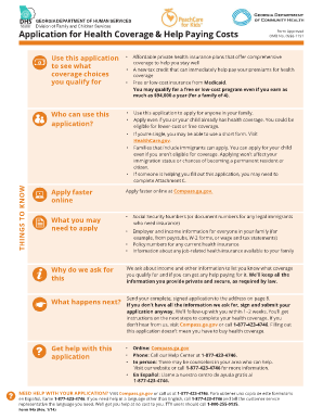 Georgia Health Coverage Application