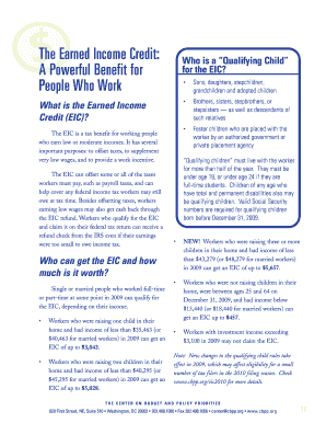 Earned Income Credit Qualifying Child Guidelines