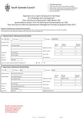 Application for a Lawful Development Certificate