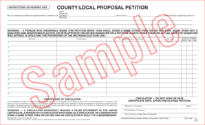 Michigan County Local Proposal Petition