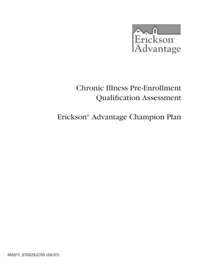 Chronic Illness Pre-Enrollment Qualification Assessment
