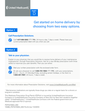 Prescription Mail-In Form