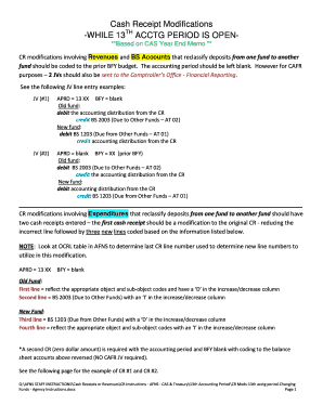 How to close a memo - Cash Receipt Modifications -WHILE 13 ACCTG PERIOD IS OPEN- - sbs alabama