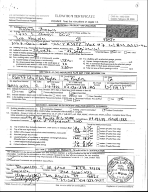FEMA Elevation Certificate