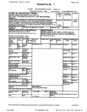 Los Angeles Construction Permit Application