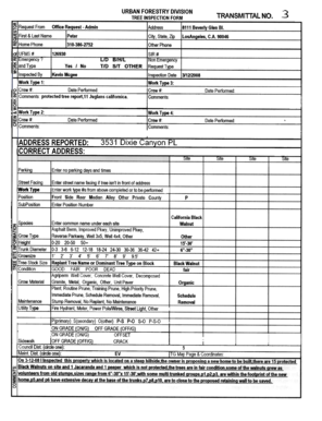 Tree Inspection Form
