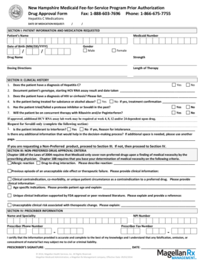 New Hampshire Medicaid Hepatitis C Drug Approval Form