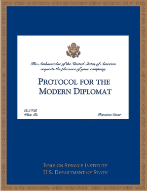 Protocol for the Modern Diplomat - US Department of State - state