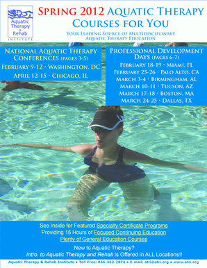 Aquatic Therapy Conference Registration Form