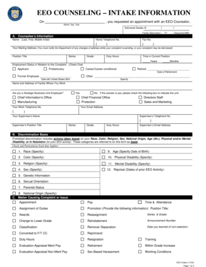 EEO Counseling Intake Form