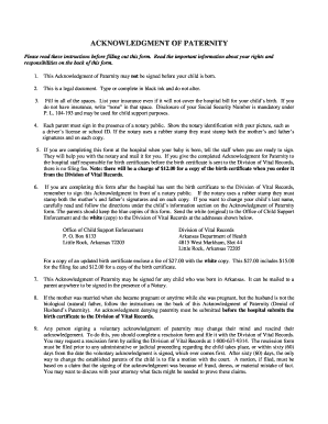Acknowledgment of Paternity