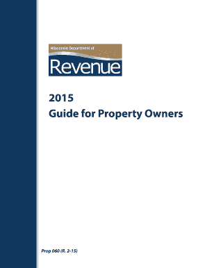 Business expense spreadsheet - 2015 Guide for Property Owners - Wisconsin Department of Revenue - revenue wi