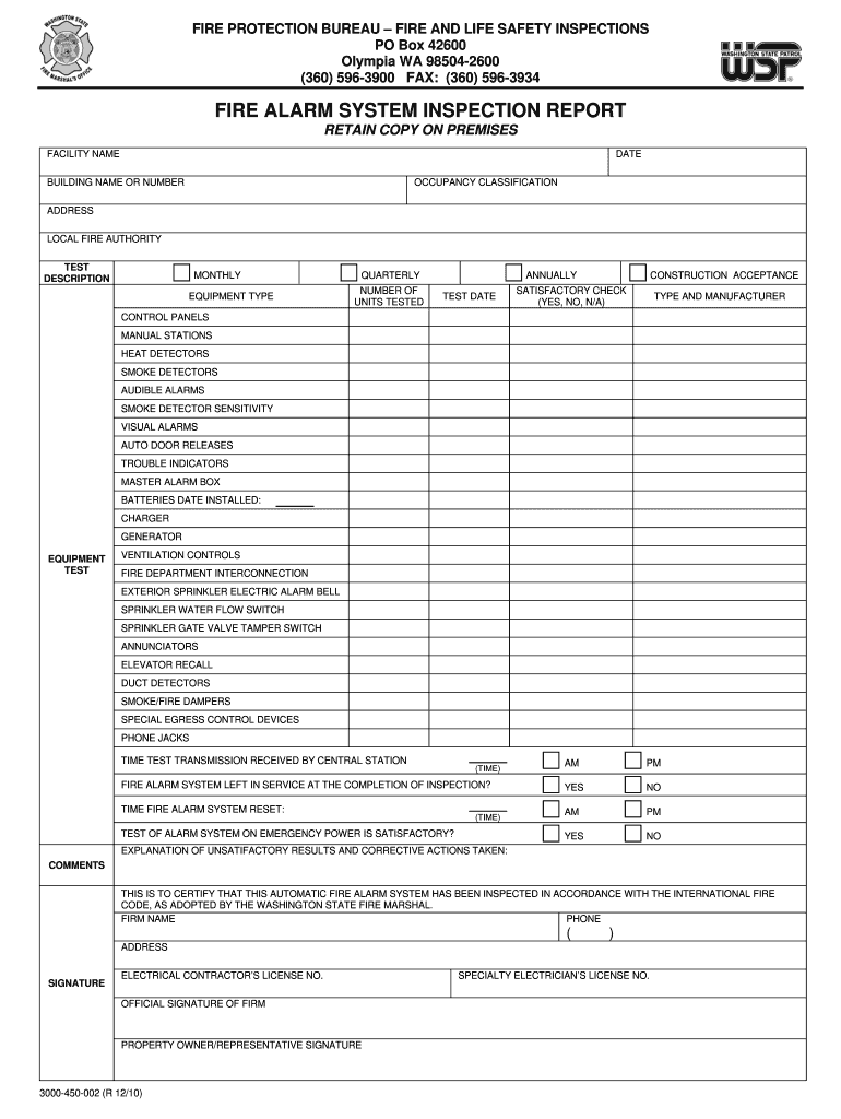 Adt Inspection And Test Report Template - Fill Online, Printable Regarding Home Inspection Report Template Pdf