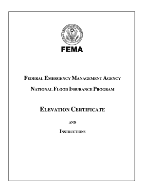 Fillable Online Elevation Certificate Instructions PDF Fax Email Print