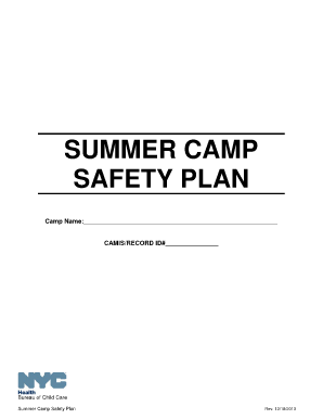 New York Summer Camp Safety Plan