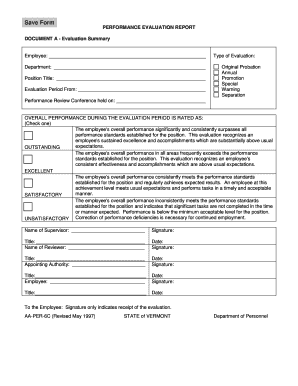 Performance Evaluation Report