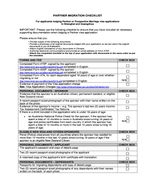 Prospective marriage visa checklist guangzhou form