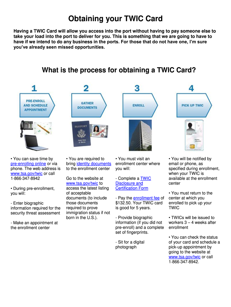 Twic Card Application Fill Online Printable Fillable Blank PdfFiller