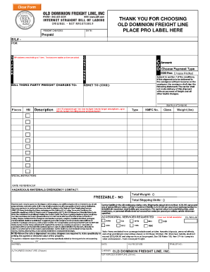 bill of lading printable form bill of lading printable form