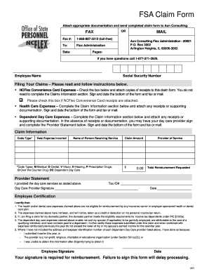 FSA Claim Form
