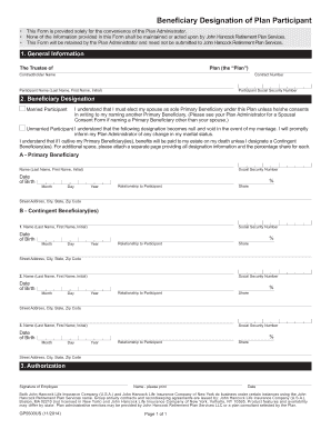 Beneficiary Designation Form