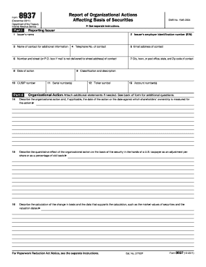 IRS Form 8937 Report