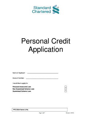 Personal Credit Application