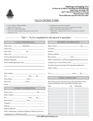 Youth Intake Form
