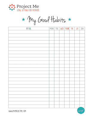 My Good Habits