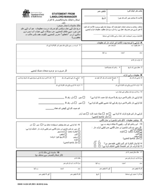 Landlord Statement Form