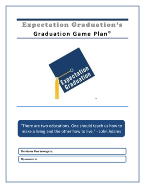 High School Graduation Game Plan